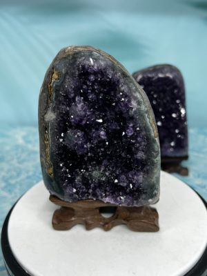 烏拉圭紫晶鎮-高品深紫水晶擺件 開智慧 招貴人 招財開運-s2